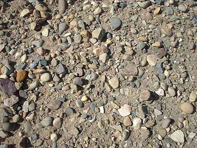 crushed gravel stockpile for road base and landscaping in Calgary–Edmonton, Alberta