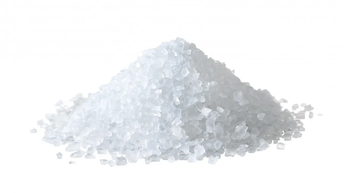 Bulk de‑icing road salt stored for winter maintenance in Calgary–Edmonton, Alberta